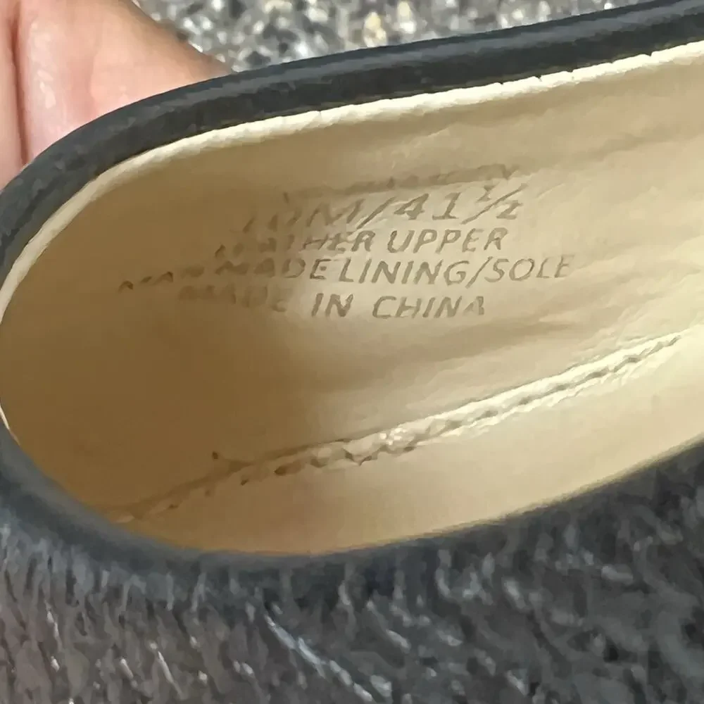 Vince Camuto Women's Size 10 M Black Leather Pump Slip On Sling Back Pointed Toe